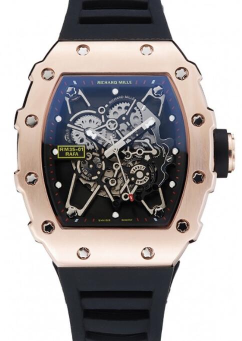 Richard Mille Replica Watch Rafael Nadal RM 035-01 Rose Gold